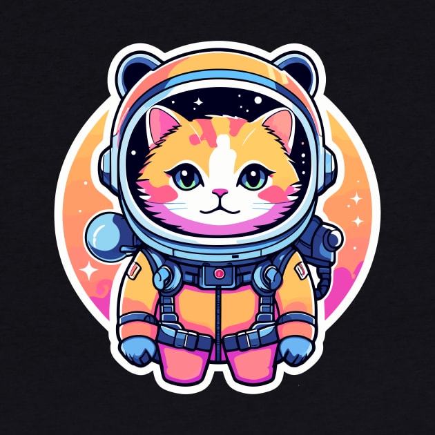 Cat Astronaut Illustration by FluffigerSchuh